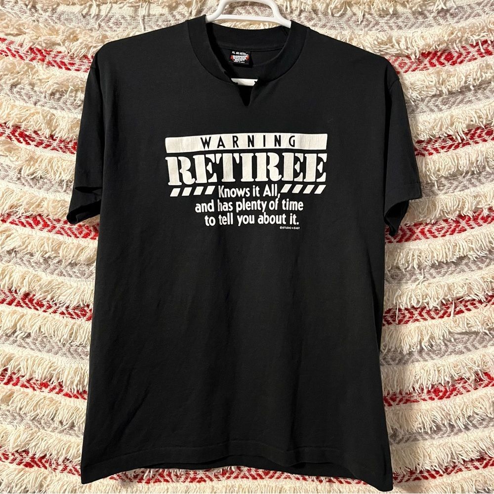 VTG Screen Stars Best Retiree Tee Made In USA Size XL